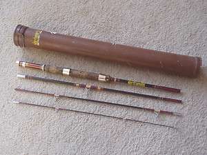Foot   4 Piece Northwoods Fishing Rod In Case Very Nice!! FREE 