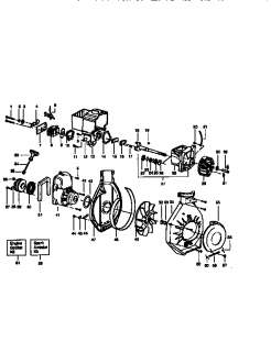 CRAFTSMAN Poulan gas blower Carburetor Parts  Model 358797770 