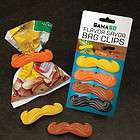 Flavor Savor Bag Clips Set of 4 Mustache Chip Clips