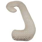   Body Pregnancy Pillow with Easy on off Zippered Cover   Taupe Rings