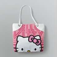 Hello Kitty Canvas Logo Tote Bag 