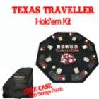 Trademark TEXAS TRAVELLER   Table Top & 300 Chip Travel Set