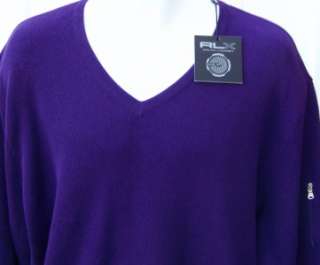 Ralph Lauren mens RLX purple golf sweater xl $225 nwt  