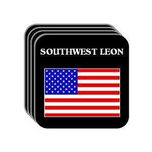  US Flag   Southwest Leon, Florida (FL) Set of 4 Mini 
