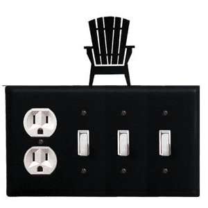   , Triple Switch Electric Cover Powder Metal Coated