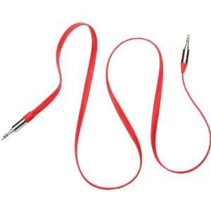  Aux. Audio Flat Cable 3 Ft Red: Electronics