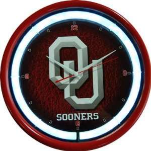 Oklahoma Sooners Plasma Neon Clock