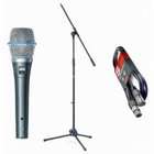   Vocal Microphone Bundle with Boom Mic Stand and 20 Foot XLR Mic Cable