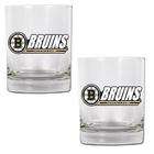 Great American Products Boston Bruins NHL 2Pc Rocks Glass Set
