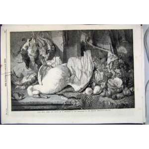   1860 Dead Swan Game Fruit British Institute Exhibition