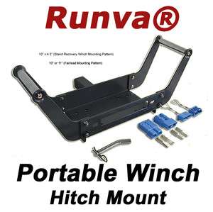 Universal Heavy Duty Portable Winch Hitch Mount (Including Quick Plug 
