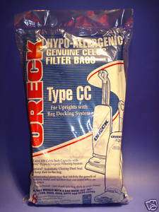 GENUINE ORECK CCPK8DW HYPO VACUUM BAGS FOR XL UPRIGHTS  