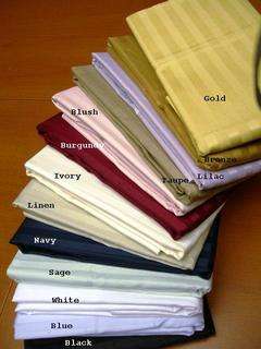 300t Standard/Queen Stripe Pillow Cases Egyptian Cotton  