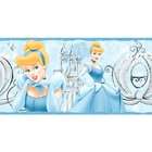 Imperial Disney Home DF059161B Cinderella Princess Border, Pastel Blue 