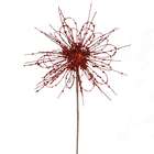VCO Pack of 12 Decorative Ruby Red Sparkle Floral Starburst Crafting 