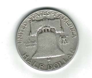   for 1 1951 s franklin silver half dollar please note that i am not a