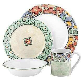 Corelle Impressions Watercolors 16 Piece Dinnerware Set  For the Home 