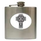   Flask 6 oz. of Celtic Cross (Irish Jewelry, Pendant, Ring, Necklace