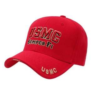  Red US USMC Cap Baseball Cap, Baseball Hats
