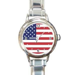 USA flag v1 Italian Charm Watch