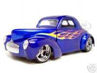 1941 WILLYS COUPE BLUE 118 CUSTOM DIECAST MODEL  