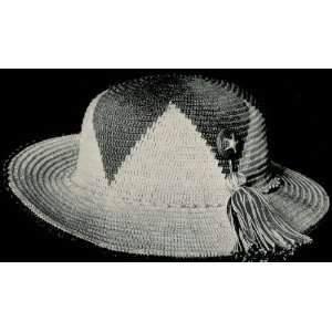 Vintage Crochet PATTERN to make   Womens Crocheted Sn Hat 1917. NOT a 