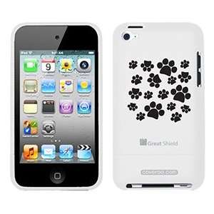    Paw Print Black on iPod Touch 4g Greatshield Case Electronics