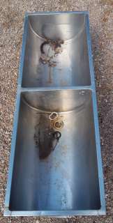 61 X 20 1/2 Stainless Steel Wash Vat Sink 11 1/2 Deep Double 