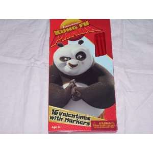   Kung Fu Panda 16 Valentines with Markers Class Exchange Toys & Games