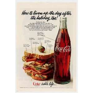  1978 Coke Coca Cola Bottle Day After Holiday Sandwich 