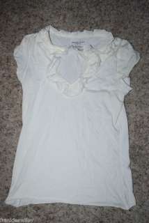 NwOt Old Navy cream white lace shirt Large L  