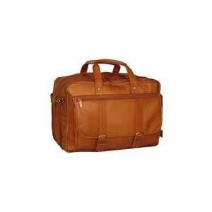    David King Leather Expandable Laptop Briefcase: Office Products