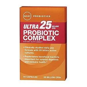  GNC Ultra 25 Probiotic Complex, Capsules, 30 ea Health 