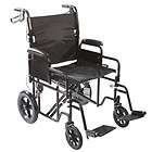 Roscoe Wide Transport Chair Wheelchair 22 Seat 450 lb