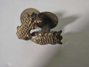 Mens Antique Insect Brass Bug Cuff Links  