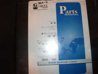 Grove TMS870B/TMS 870 B crane parts catalog manual  