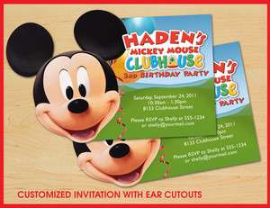 Mickey Mouse Clubhouse Birthday Invitations CUSTOM  