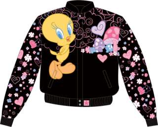 Tweety Bird Black Kids Twill Jacket TWE304MSH0BLK  