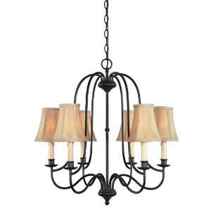  World Imports 3746 34 6 Light Brondy Chandelier: Home 