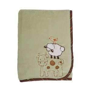 Lambs & Ivy Doodle Doo Extra Soft Baby Blanket girl/boy 