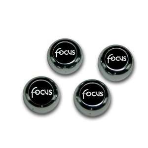  Focus Black ABS Chrome Snap Caps Chrome Automotive