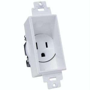  MIDLITE 4641 W SINGLE GANG D COR RECESSED RECEPTACLE 