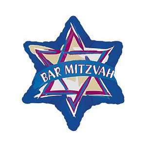 Bar Mitzvah 18 Star Mylar Balloon  Toys & Games  