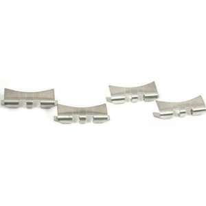  4 Slit Watch Band Ends Pieces Stainless Steel 20mm