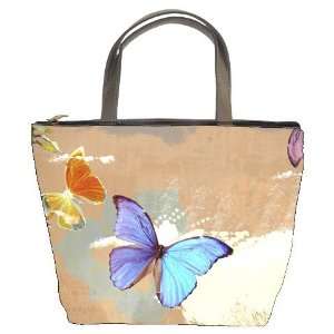   Bucket Bag Handbag Purse Butterfly Fly Animal Flower: Everything Else