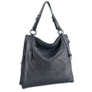   LSQ00222BK Black Deyce Singature Quality PU Women Tote Bag: Beauty