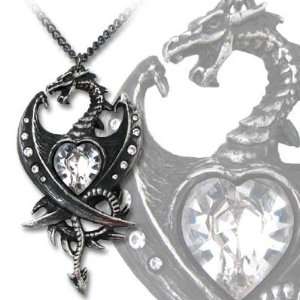  Diamond Heart Pendant by Alchemy Gothic, England: Jewelry