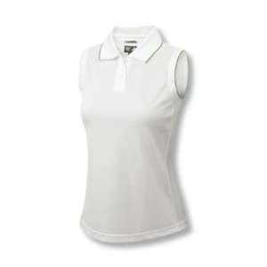   ClimaCool Sleeveless Pique Golf Polo Shirt   White/Apple  761177