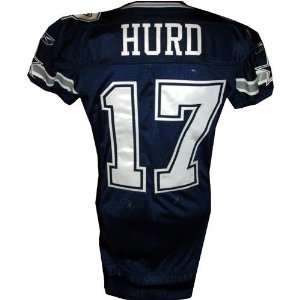  Sam Hurd #17 2007 Cowboys Game Used Navy Jersey Sports 