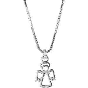   Christening or New Baby Gift   Sterling Guardian Angel Necklace Baby